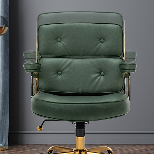 Aman Mid Back Faux Leather Executive Office Chair