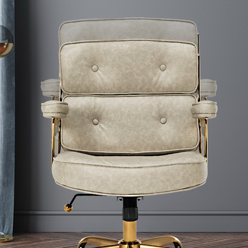 Aman Mid Back Faux Leather Executive Office Chair