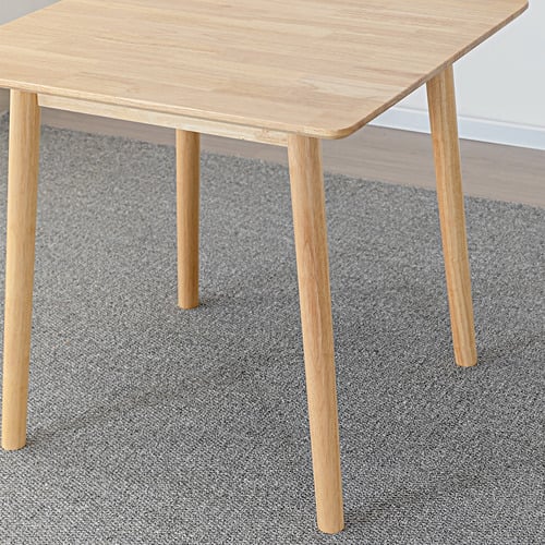 BraxtonHome Amyra Square Rubberwood Dining Table | Temple & Webster
