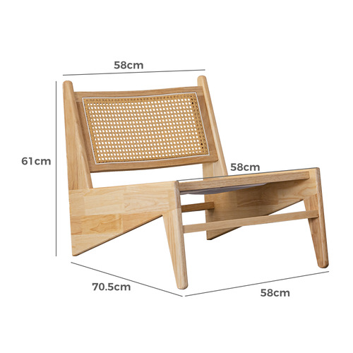 Callen Rubberwood Accent Chair
