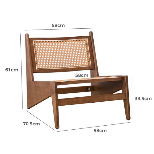 Callen Rubberwood Accent Chair