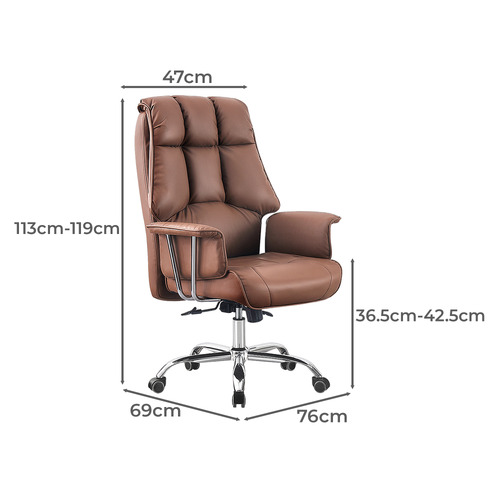 Sarif Faux Leather Executive Chair