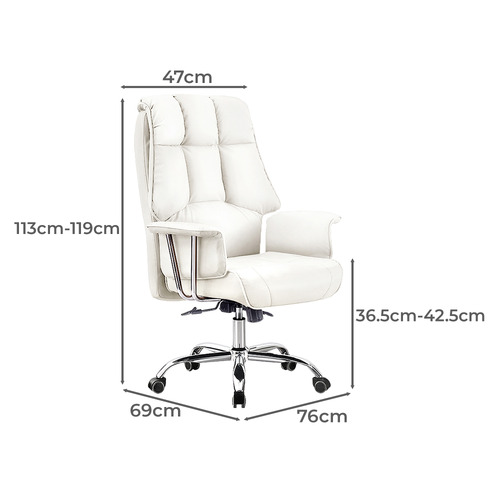 Sarif Faux Leather Executive Chair