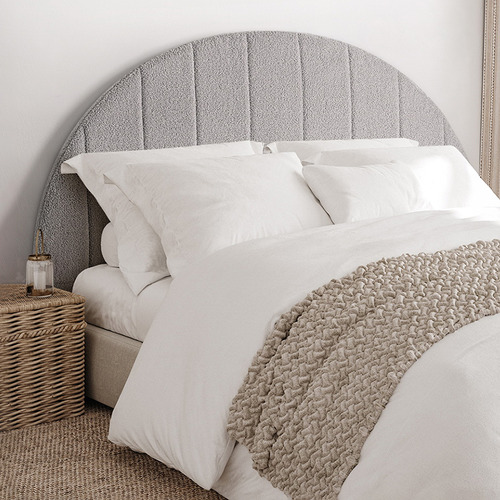 Grey Anrik Wooden Bedhead