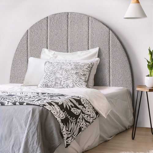 Grey Anrik Wooden Bedhead