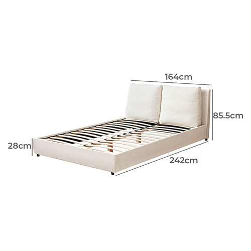 Canova Boucle Platform Bed