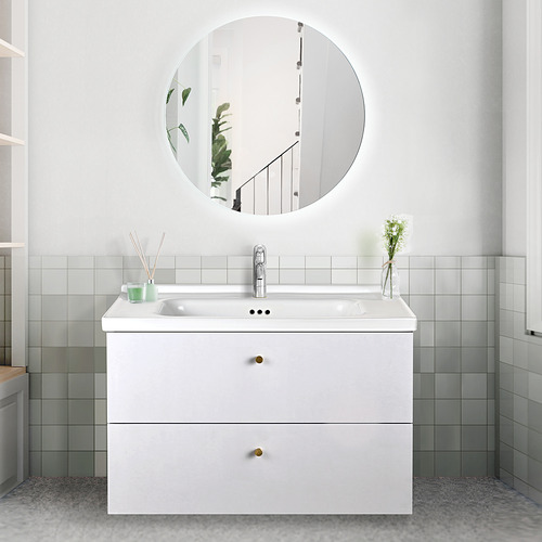 Linos 800mm Wall Mounted Single Vanity with Basin