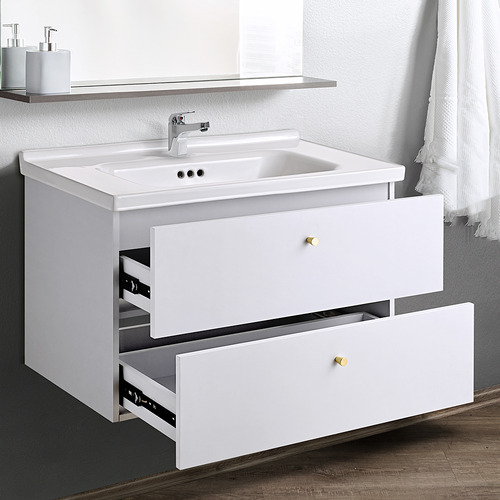 Linos 800mm Wall Mounted Single Vanity with Basin