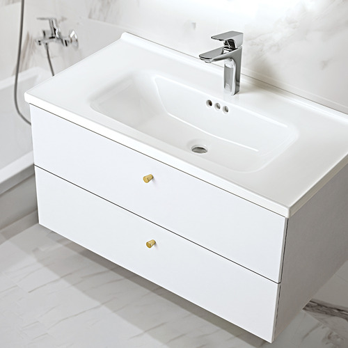 Linos 900mm Wall Mounted Single Vanity with Basin