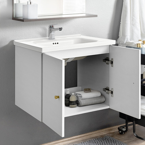 Samson 600mm 2 Door Wall Mounted Vanity with Basin