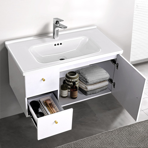 Vesa 800mm Wall Mounted Single Vanity with Basin