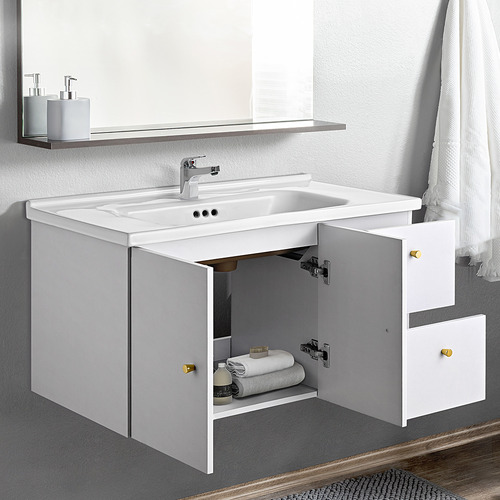 Samson 900mm 2 Door Wall Mounted Vanity with Basin