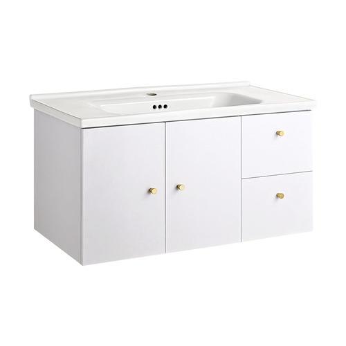 Samson 900mm 2 Door Wall Mounted Vanity with Basin