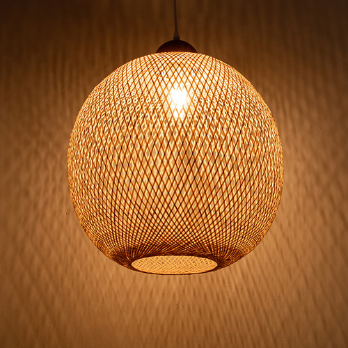 Lucy Handwoven Bamboo Pendant Light