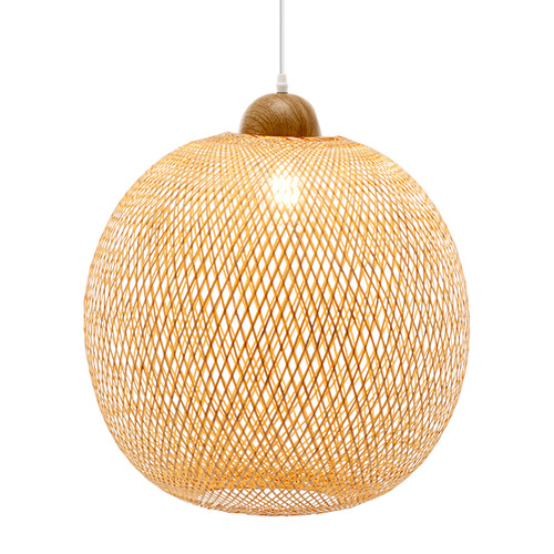 Lucy Handwoven Bamboo Pendant Light