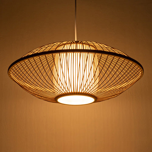 Tamsin Handwoven Bamboo Pendant Light