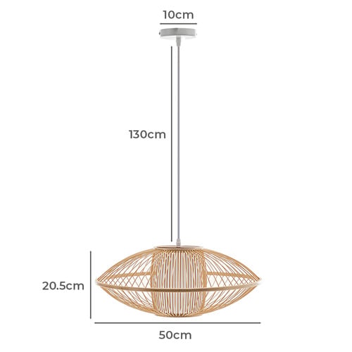 Tamsin Handwoven Bamboo Pendant Light