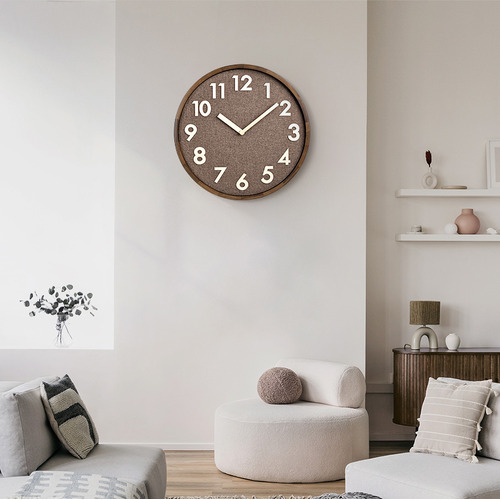 70cm Langga Pine Wood Wall Clock