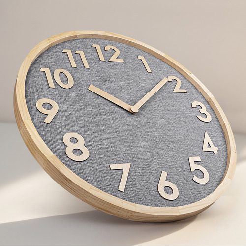 70cm Langga Pine Wood Wall Clock
