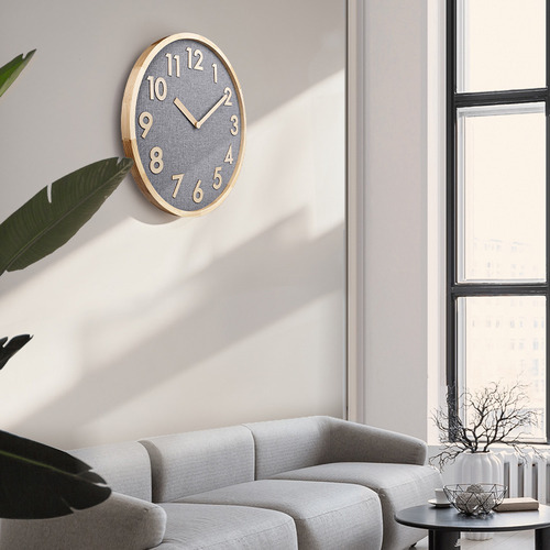 70cm Langga Pine Wood Wall Clock