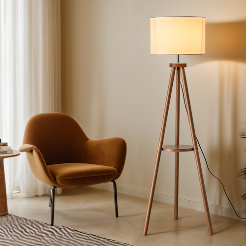150cm Aurala Wooden Floor Lamp