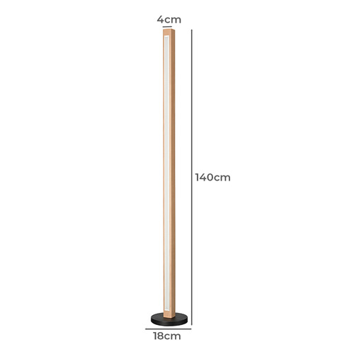 140cm Zain Square Linear Floor Lamp