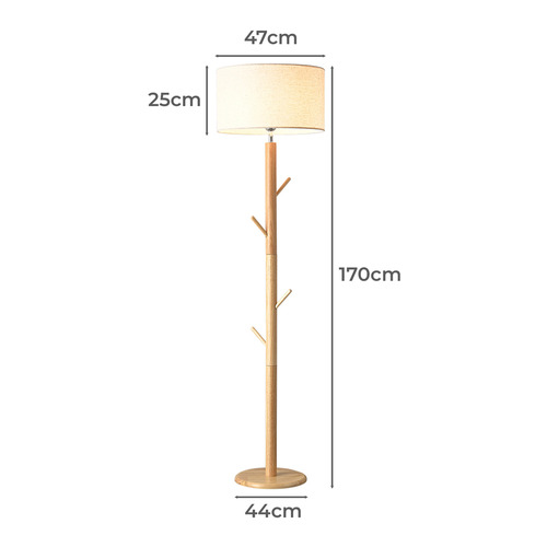 170cm Luxora Wooden Floor Lamp