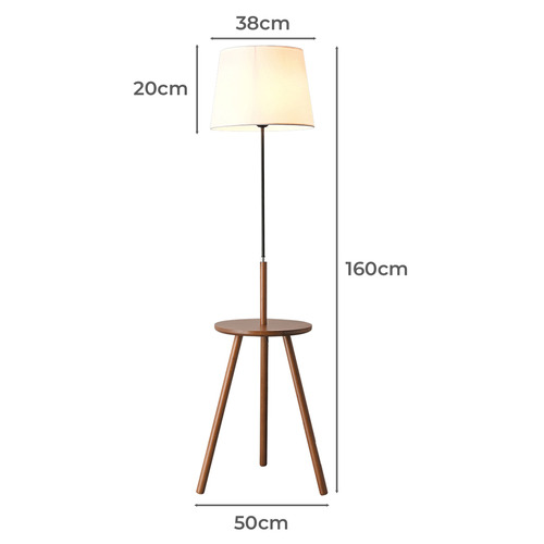 160cm Zenithal Rubberwood Floor Lamp