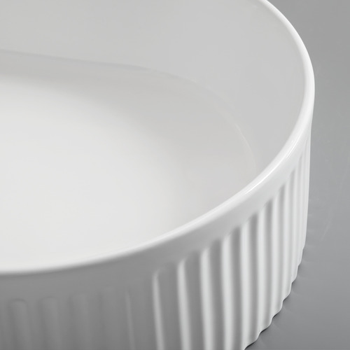 Cove 500mm Gloss White Ceramic Above Counter Basin
