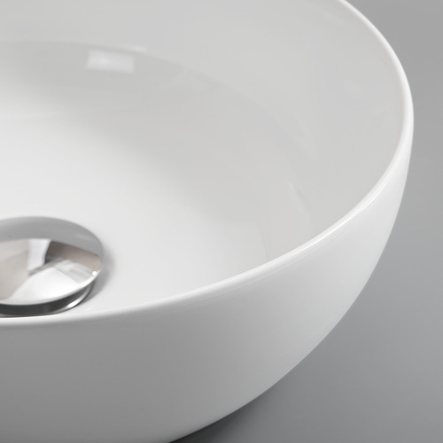 Cove 320mm Gloss White Ceramic Above Counter Basin