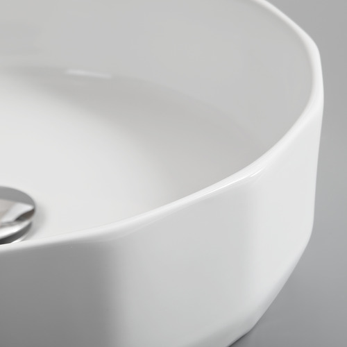 Cove 400mm Gloss White Ceramic Above Counter Basin