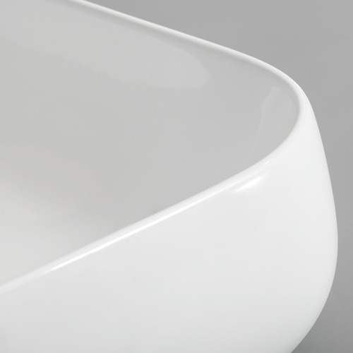 Cove 610mm Gloss White Ceramic Above Counter Basin