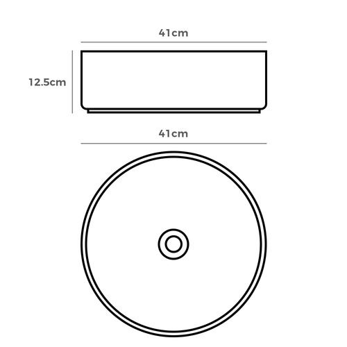 Cove 410mm Ceramic Above Counter Basin