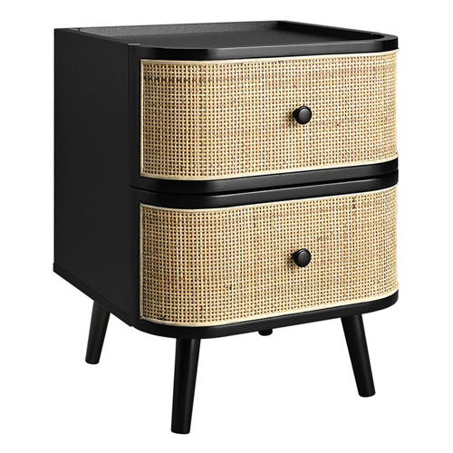 Franklin Rattan Bedside Table
