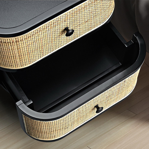 Franklin Rattan Bedside Table