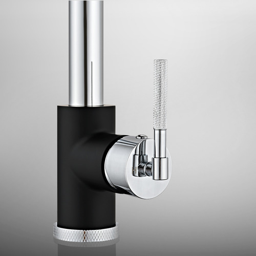 Anita Chrome Square Gooseneck Pull-Out Kitchen Sink Mixer