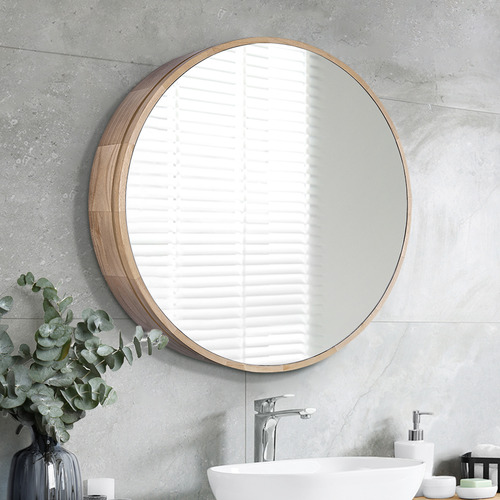 Zali 600mm Round Mirrored Shaving Cabinet