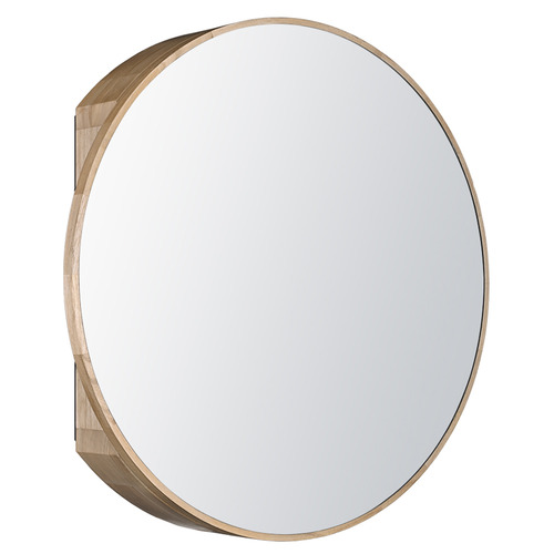 Zali 800mm Round Mirrored Shaving Cabinet