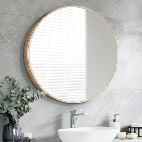 Zali 800mm Round Mirrored Shaving Cabinet