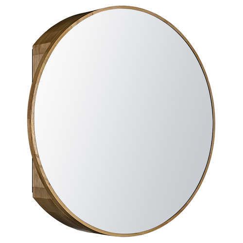 Zali 800mm Round Mirrored Shaving Cabinet