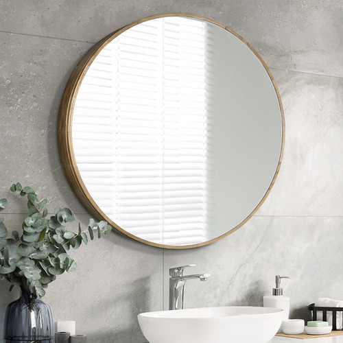 Zali 800mm Round Mirrored Shaving Cabinet