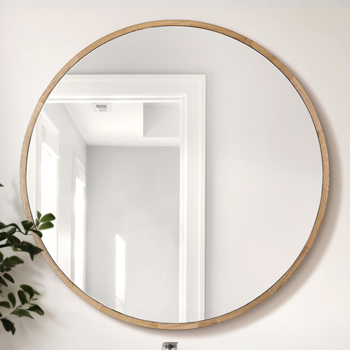 Zali 600mm Round Mirrored Shaving Cabinet