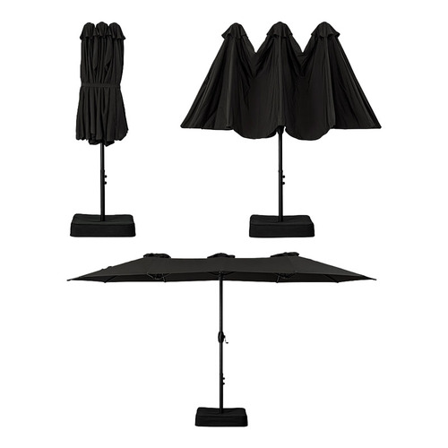 4.6m Hiraiya Patio Umbrella with Base