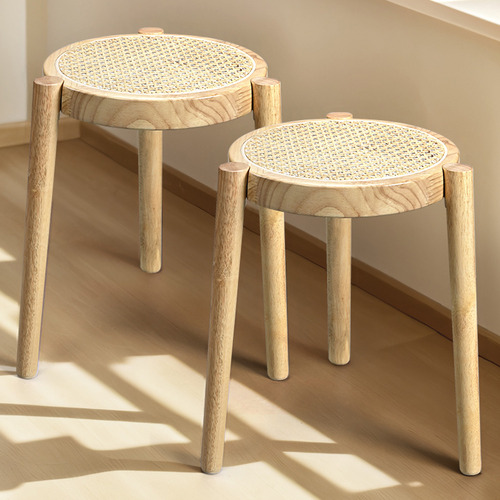 45cm Ellis Rubberwood Bar Stools