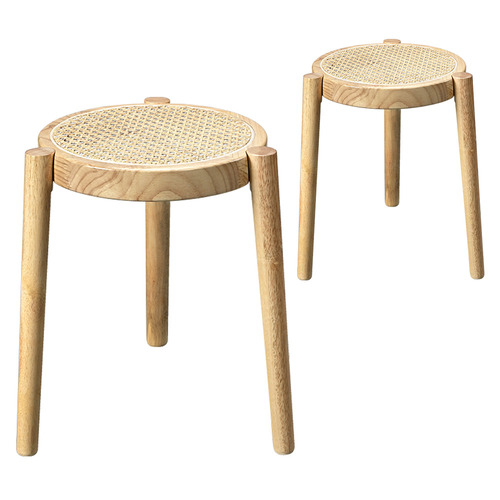 45cm Ellis Rubberwood Bar Stools