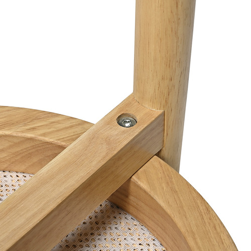 45cm Blanche Rubberwood Bar Stools