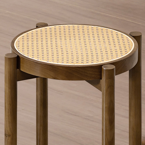 45cm Blanche Rubberwood Bar Stools