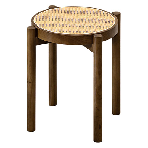 45cm Blanche Rubberwood Bar Stools