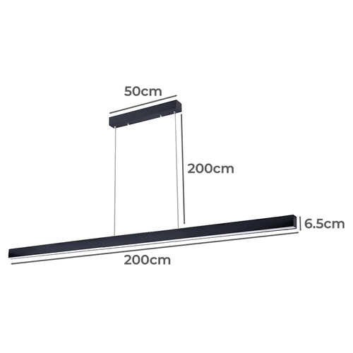 Wex 200cm LED Linear Pendant Light