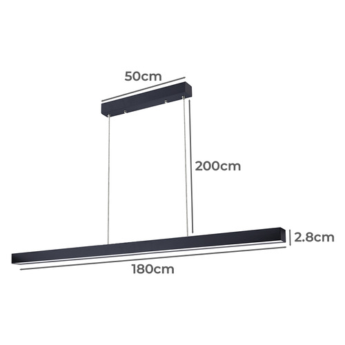Kuro 180cm LED Linear Pendant Light